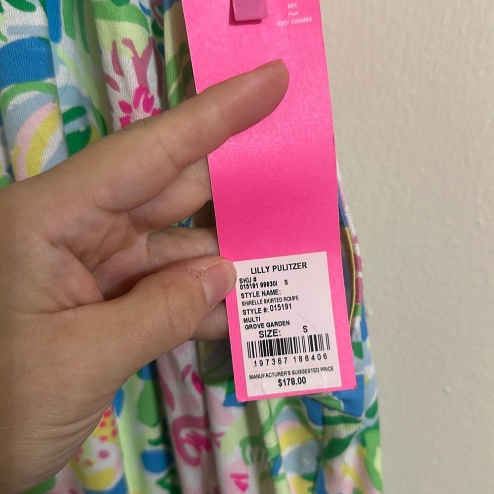 NWT Lilly Pulitzer Shirelle Skirted Romper Dress Multi Grove Garden Small - Picture 8 of 8